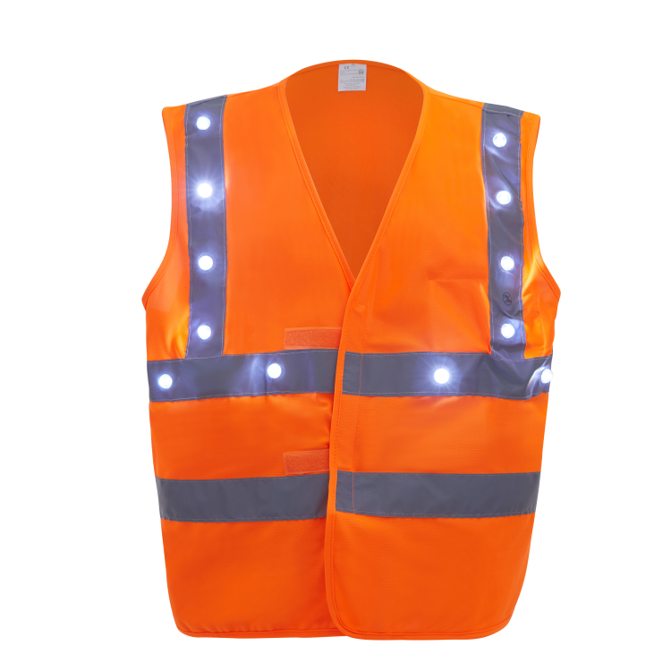 Hi Vis Reflective LED Safety Vest With 16 lights