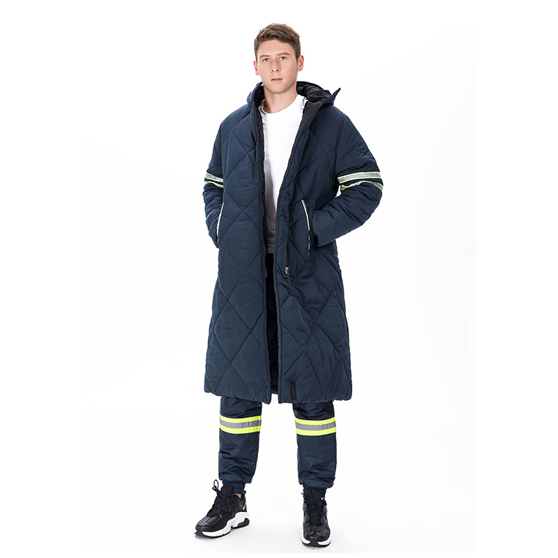 Custom Low Temperature Minus -18-30 Degree Cold Storage Mining Thermal Freezer Clothing Suits Cold Room Overcoat - 副本