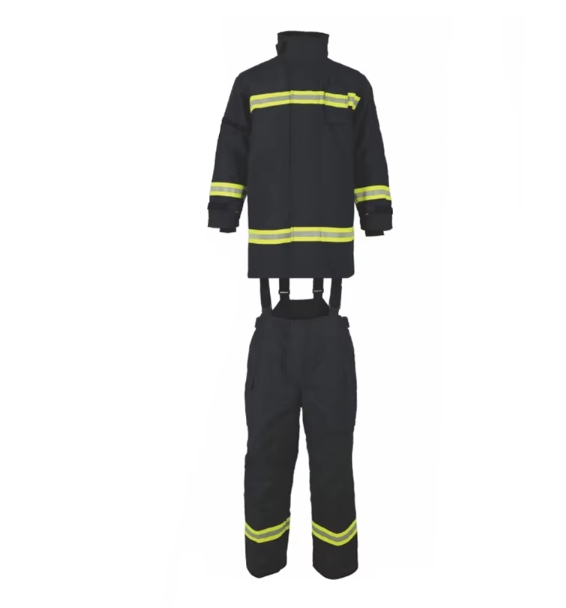 FR Anti-Static Fire Resistant Coverall Suit Protective Forest Firefighter Suit Fireproof Water Proof Features Made Cotton Aramid